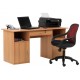 Dallas Beech Workstation with Storage